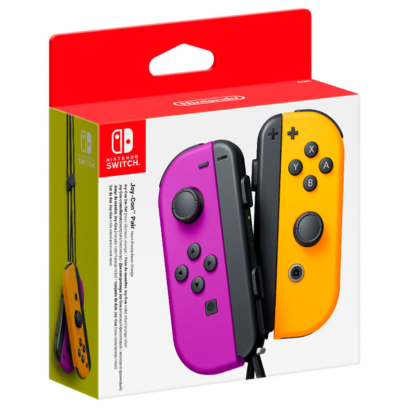 JOY-CON PAIR NINTENDO SWITCH PURPLE/ORANGE JOY-CON PAIR NINTENDO SWITCH PURPLE/ORANGE