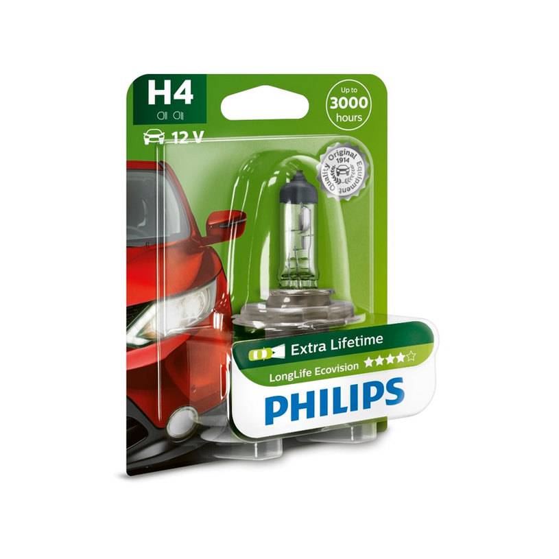 PHILIPS H4 LONGLIFE ECOVISION