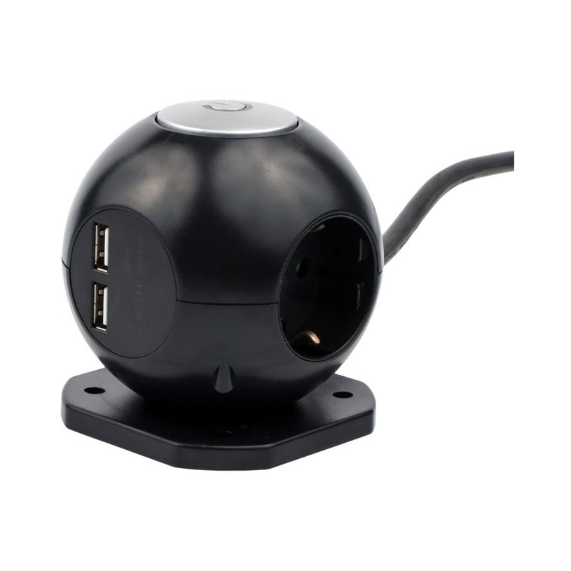 Разклонител XMART GPB-03 3 ГНЕЗДА / 2 USB-A 1.5M С КЛЮЧ Разклонител XMART GPB-03 3 ГНЕЗДА / 2 USB-A 1.5M С КЛЮЧ