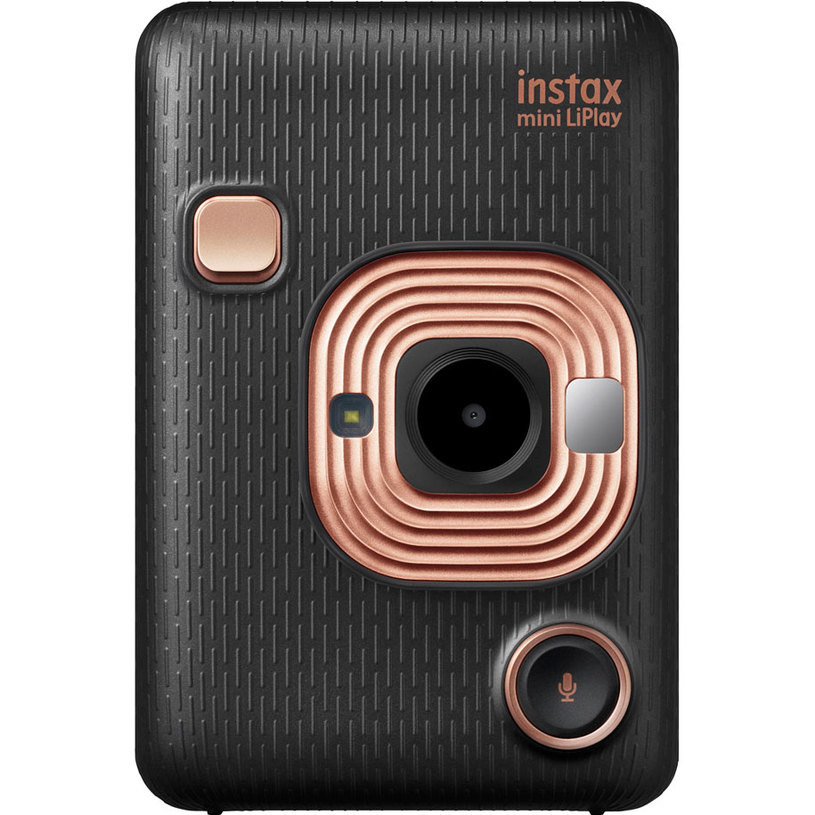 Фотоапарат за моментни снимки FUJIFILM INSTAX MINI LIPLAY BLACK Фотоапарат за моментни снимки FUJIFILM INSTAX MINI LIPLAY BLACK