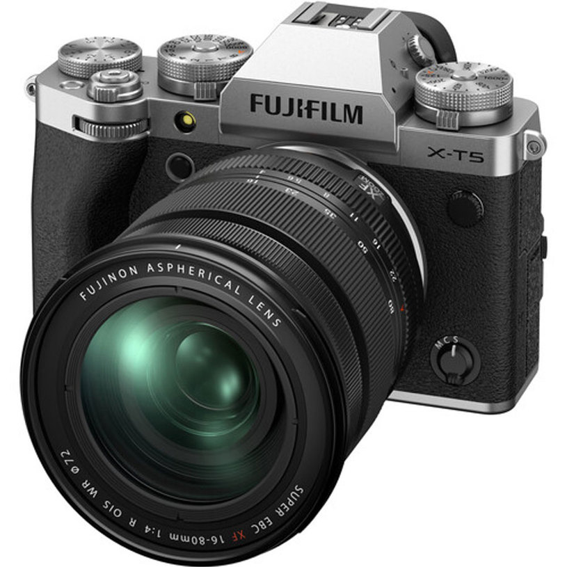 Безогледален фотоапарат FUJIFILM X-T5 SIL + XF16-80 KIT 40.2 MPx, WI-FI, MIRRORLESS Безогледален фотоапарат FUJIFILM X-T5 SIL + XF16-80 KIT 40.2 MPx, WI-FI, MIRRORLESS