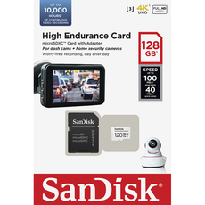 Карта памет SANDISK MICRO SD HIGH ENDURANCE 128GB КЛАС 10 U3 V30 XC-I Карта памет SANDISK MICRO SD HIGH ENDURANCE 128GB КЛАС 10 U3 V30 XC-I