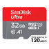 MICROSD SANDISK ULTRA 32GB 120MB/S MICROSD SANDISK ULTRA 32GB 120MB/S