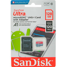 MICROSD SANDISK ULTRA 128GB120MB/S