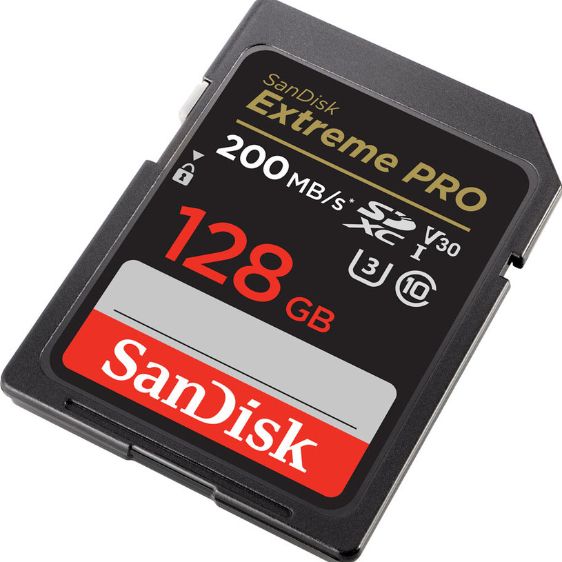 Карта памет SANDISK EXTREME PRO 128GB 200MB V30 КЛАС 10 Карта памет SANDISK EXTREME PRO 128GB 200MB V30 КЛАС 10