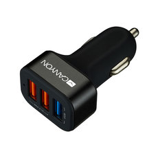ЗАРЯДНО 12V CANYON CCA07B QC3.0 3XUSB-A ЗАРЯДНО 12V CANYON CCA07B QC3.0 3XUSB-A