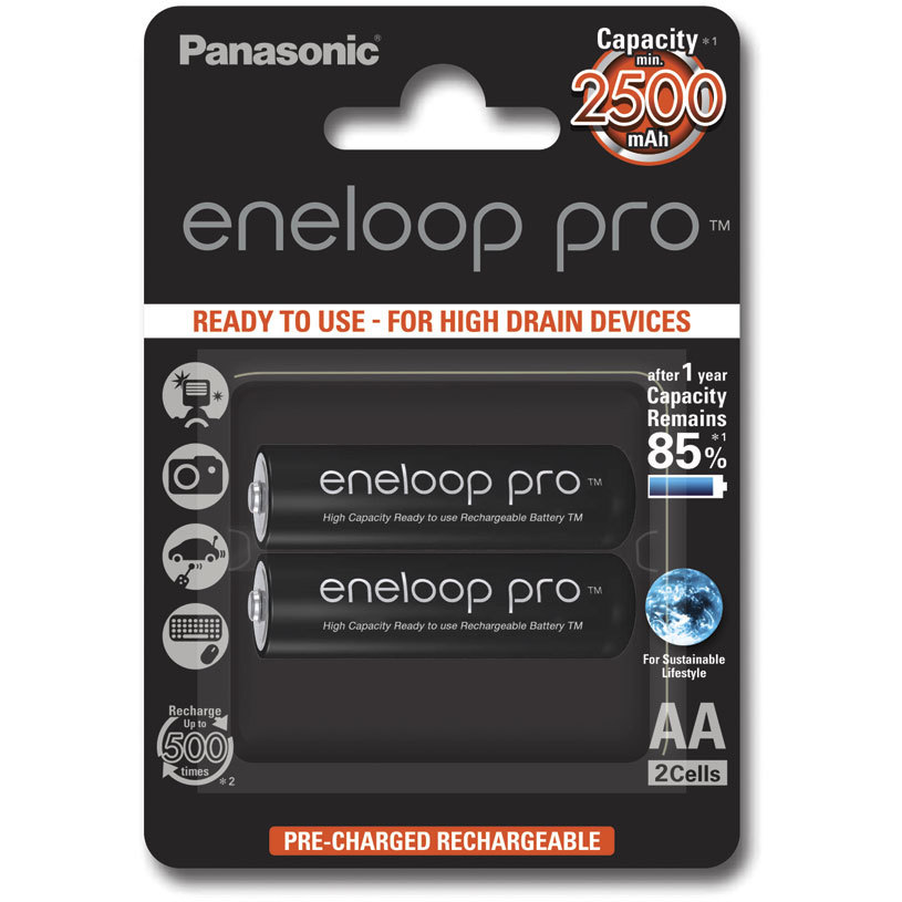 АКУМУЛАТОРНИ БАТЕРИИ PANASONIC ENELOOP PRO AA 2450mAh АКУМУЛАТОРНИ БАТЕРИИ PANASONIC ENELOOP PRO AA 2450mAh