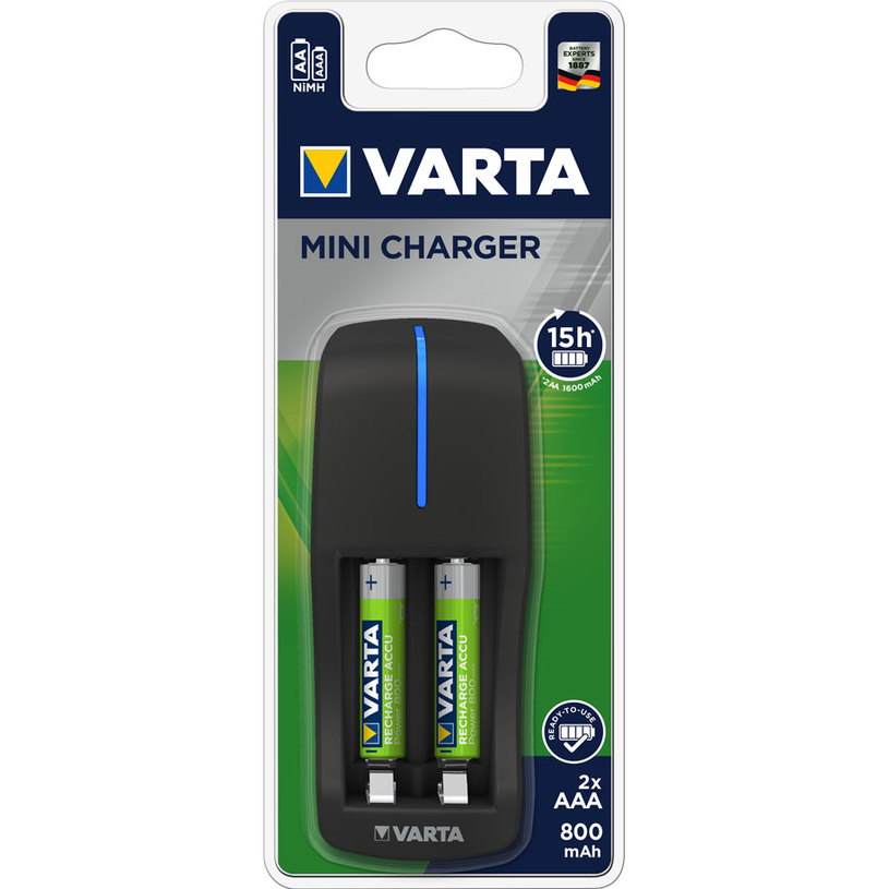 ЗАРЯДНО УСТРОЙСТВО С БАТЕРИ VARTA MINI AAA 800 mAh ЗАРЯДНО УСТРОЙСТВО С БАТЕРИ VARTA MINI AAA 800 mAh