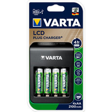 VARTA LCD PLUG CHARGER+4XAA 2100MAH