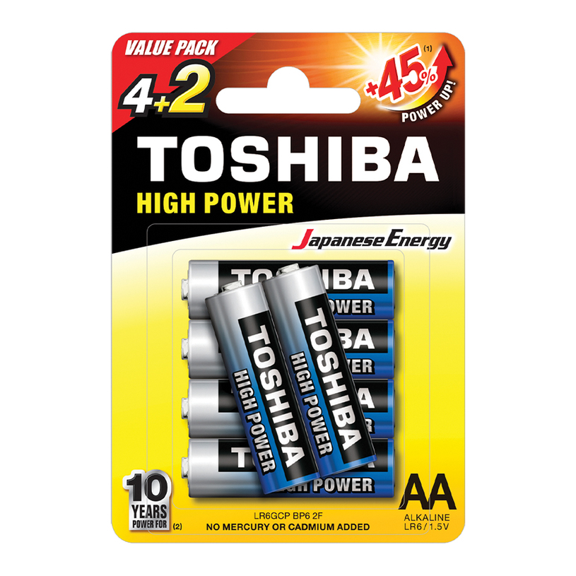 БАТЕРИИ TOSHIBA AA LR6 БАТЕРИИ TOSHIBA AA LR6