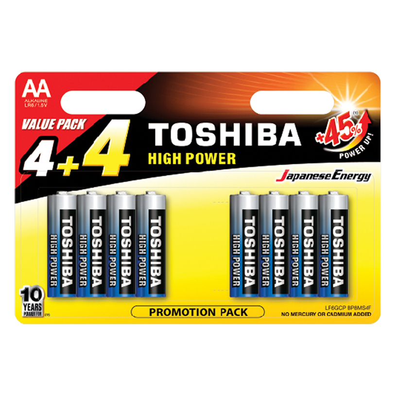 BATTERIES TOSHIBA BLUELINE AA LR6 BATTERIES TOSHIBA BLUELINE AA LR6