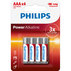 БАТ PHILIPS LR03P4B/10 AAAX4 POWERLIFE БАТ PHILIPS LR03P4B/10 AAAX4 POWERLIFE