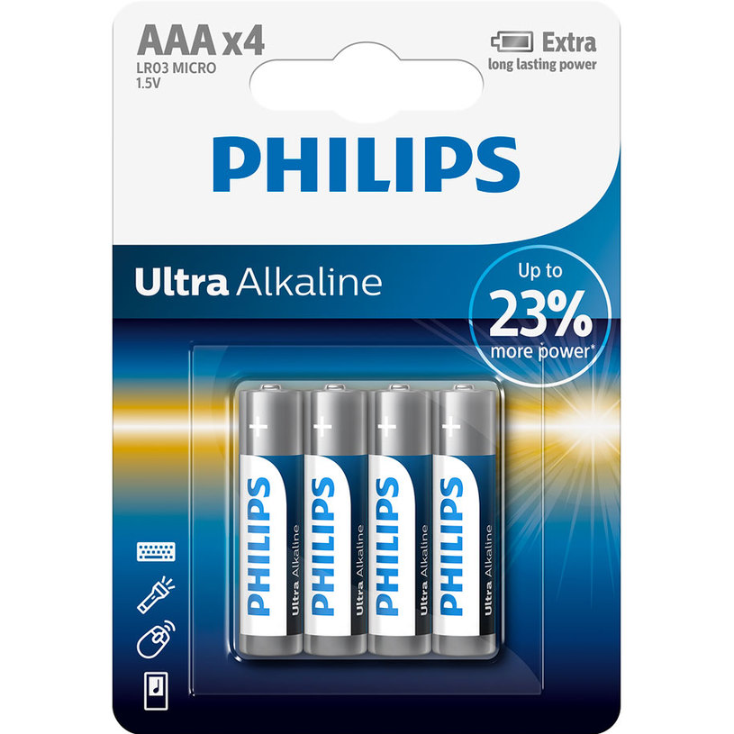 BATTERIES PHILIPS ULTRA ААА LR03E4B/10 BATTERIES PHILIPS ULTRA ААА LR03E4B/10