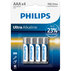 БАТ PHILIPS LR03E4B/10 AAAX4 ULTRA БАТ PHILIPS LR03E4B/10 AAAX4 ULTRA
