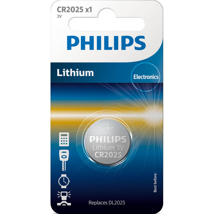 БАТЕРИЯ PHILIPS LITHIUM CR2025/01B БАТЕРИЯ PHILIPS LITHIUM CR2025/01B