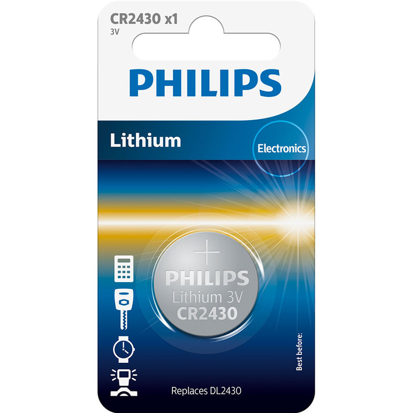 БАТЕРИЯ PHILIPS LITHIUM CR2430/00B БАТЕРИЯ PHILIPS LITHIUM CR2430/00B