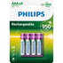 БАТ PHILIPS R03B4A95/10 AAAX4 4X950 MAH БАТ PHILIPS R03B4A95/10 AAAX4 4X950 MAH