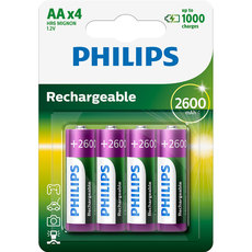 АКУМУЛАТОРНИ БАТЕРИИ PHILIPS АА R6B4B260/10 2600 mAh АКУМУЛАТОРНИ БАТЕРИИ PHILIPS АА R6B4B260/10 2600 mAh