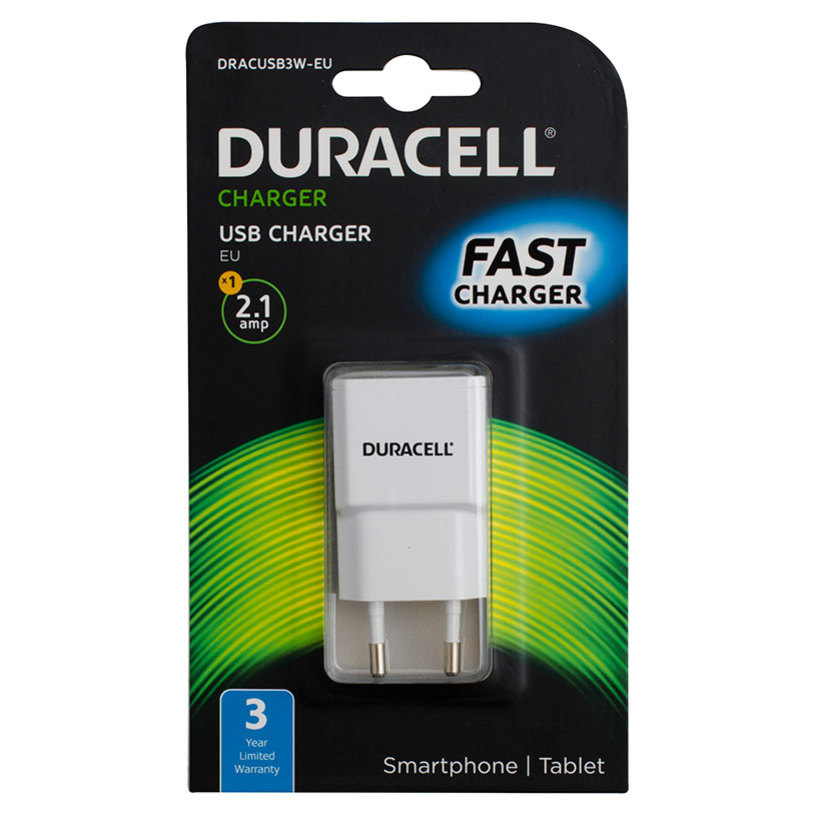 DURACELL USB 220V 2.1A DRACUSB3W