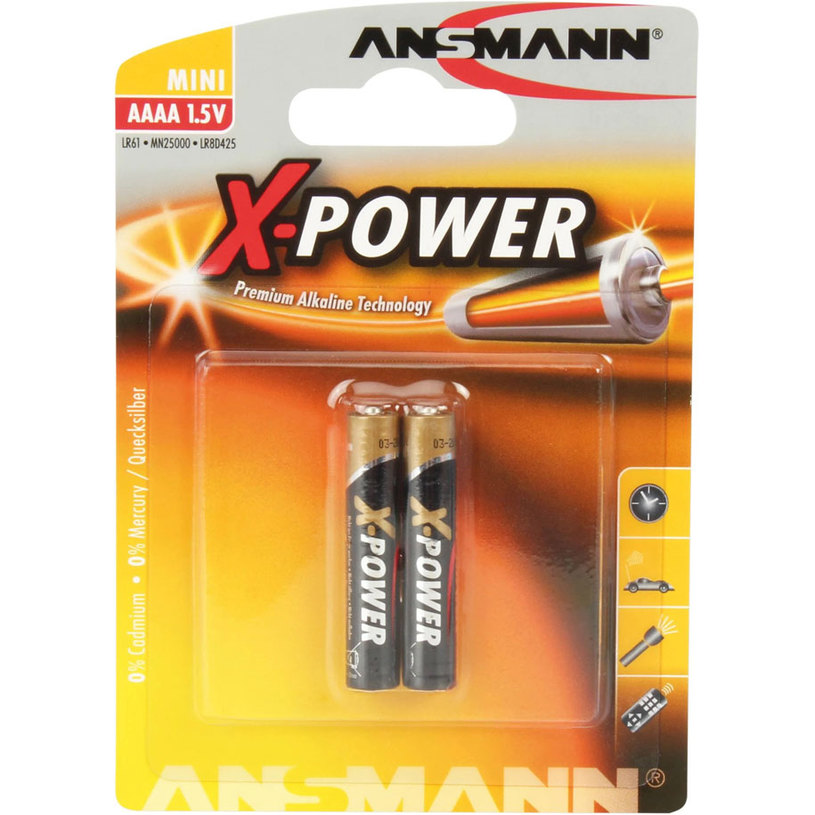 ANSMANN LR61 AAAA 1.5V 2БР. ANSMANN LR61 AAAA 1.5V 2БР.