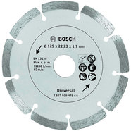 ДИАМАНТЕН ДИСК ЗА РЯЗАНЕ НА НЕМЕТАЛ BOSCH 125x1.7x22.23 ДИАМАНТЕН ДИСК ЗА РЯЗАНЕ НА НЕМЕТАЛ BOSCH 125x1.7x22.23