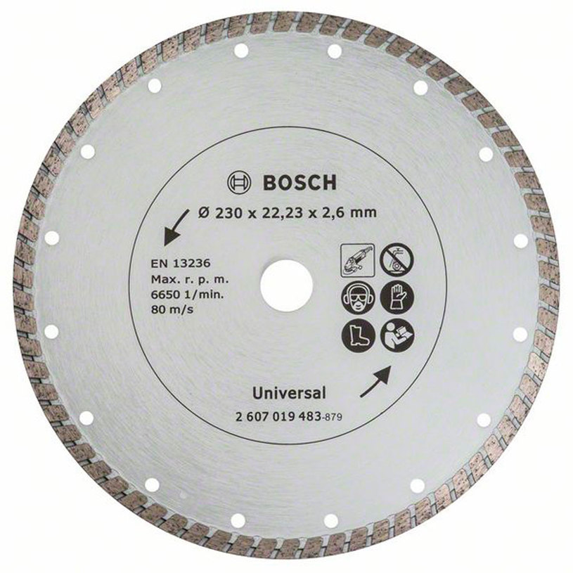 DIAMOND CUTTING DISC ON NON-METAL BOSCH 230x2.6x22.23 DIAMOND CUTTING DISC ON NON-METAL BOSCH 230x2.6x22.23