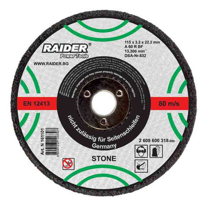 NON-METAL CUTTING DISC RAIDER 115x3.2x22.23 NON-METAL CUTTING DISC RAIDER 115x3.2x22.23