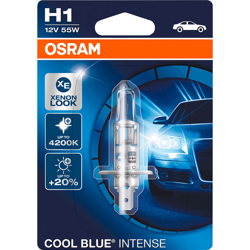 OSRAM COOL BLUE INTENSE H1 12V 55W OSRAM COOL BLUE INTENSE H1 12V 55W