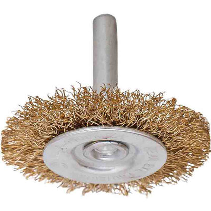 STEEL BRUSH FOR DRILL BRASS-PLATED RAIDER STEEL BRUSH FOR DRILL BRASS-PLATED RAIDER