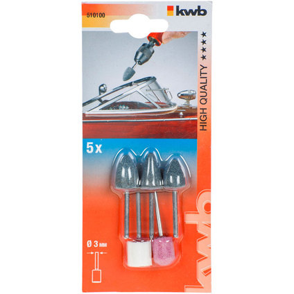 MINI ABRASIVE HEAD SET 5 PCS KWB MINI ABRASIVE HEAD SET 5 PCS KWB
