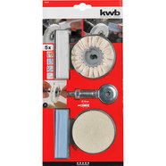 КОМПЛЕКТ ЗА ПОЛИРАНЕ 5 ЧАСТИ KWB КОМПЛЕКТ ЗА ПОЛИРАНЕ 5 ЧАСТИ KWB