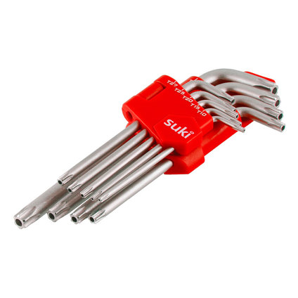 КОМПЛЕКТ ШЕСТОГРАМИ 9 БР. SUKI TORX КОМПЛЕКТ ШЕСТОГРАМИ 9 БР. SUKI TORX