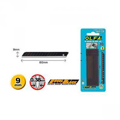 SPARE BLADE FOR MODEL KNIFE 10 PCS. 9 MM OLFA ABB 10B SPARE BLADE FOR MODEL KNIFE 10 PCS. 9 MM OLFA ABB 10B