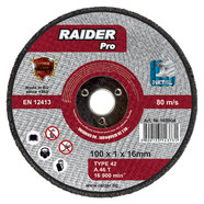 DISC FOR METAL Ф100X1X16 MM RAIDER DISC FOR METAL Ф100X1X16 MM RAIDER