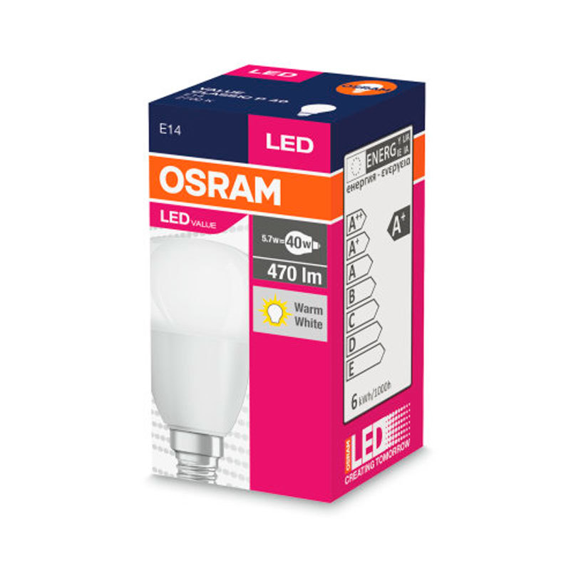 Light-emitting diode OSRAM E14 5.7W 2700K 470LM ТОПЧЕ Light-emitting diode OSRAM E14 5.7W 2700K 470LM ТОПЧЕ