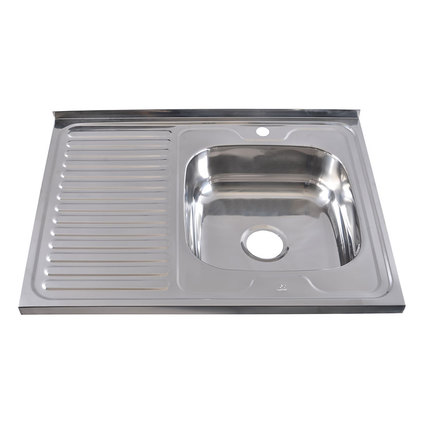 ON-BOARD KITCHEN SINK INTER CERAMIC ICK 8060AL ЛЯВА 80Х60Х16 СМ. ON-BOARD KITCHEN SINK INTER CERAMIC ICK 8060AL ЛЯВА 80Х60Х16 СМ.