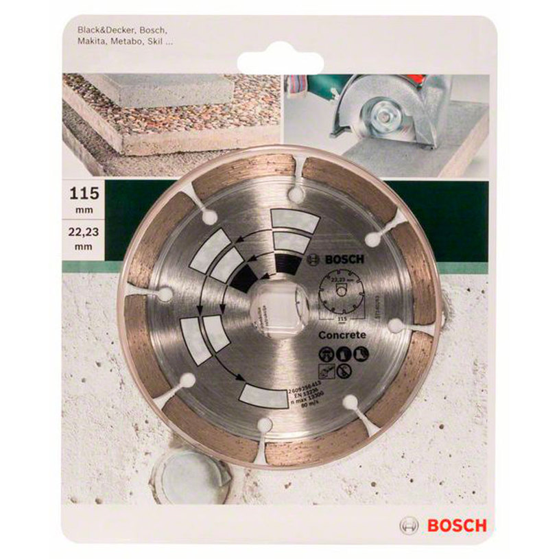 DIAMOND CUTTING DISC ON NON-METAL BOSCH 115x22.23 DIAMOND CUTTING DISC ON NON-METAL BOSCH 115x22.23