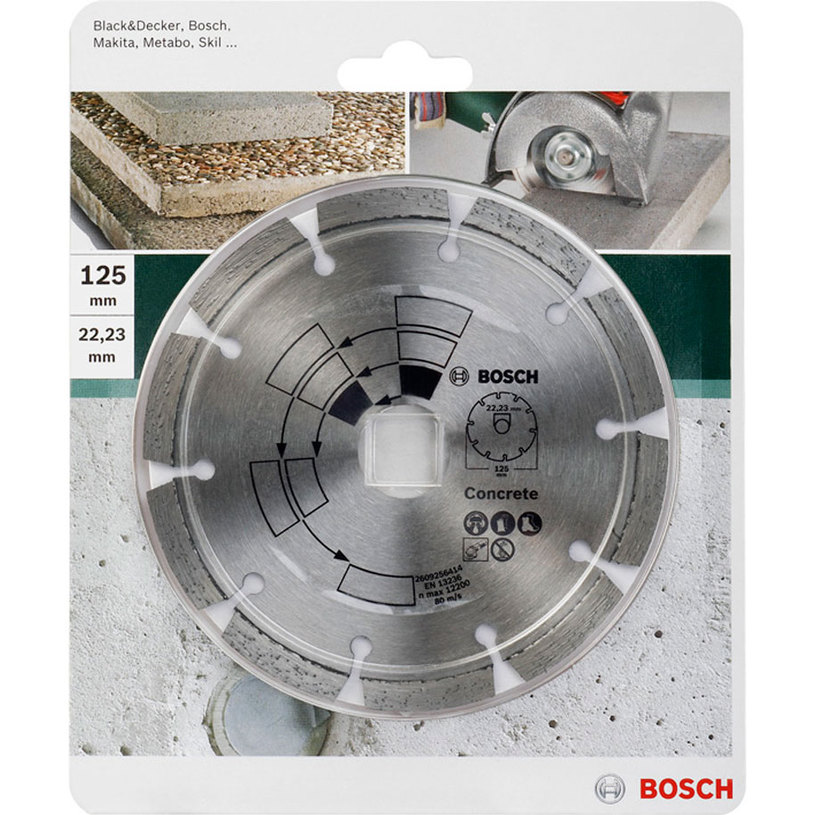 DIAMOND CUTTING DISC ON NON-METAL BOSCH 125x22.23 DIAMOND CUTTING DISC ON NON-METAL BOSCH 125x22.23
