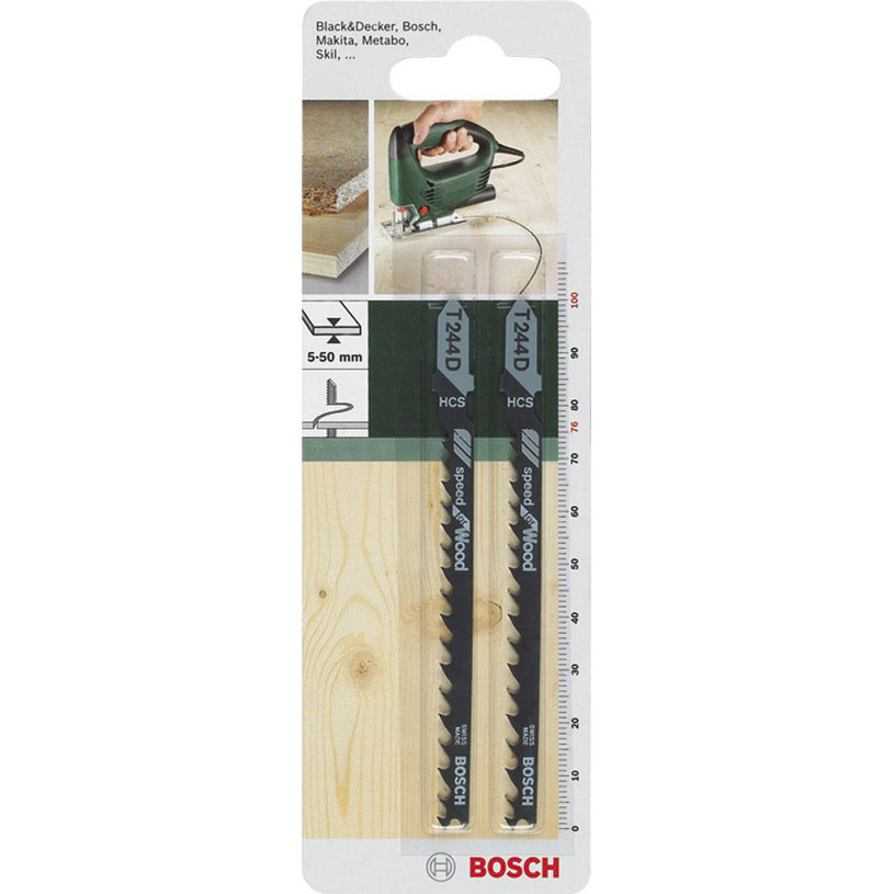 JIGSAW BLADE 2 PCS. BOSCH T244D JIGSAW BLADE 2 PCS. BOSCH T244D