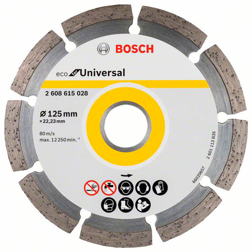 DIAMOND CUTTING DISC ON NON-METAL BOSCH 125x22.23 DIAMOND CUTTING DISC ON NON-METAL BOSCH 125x22.23