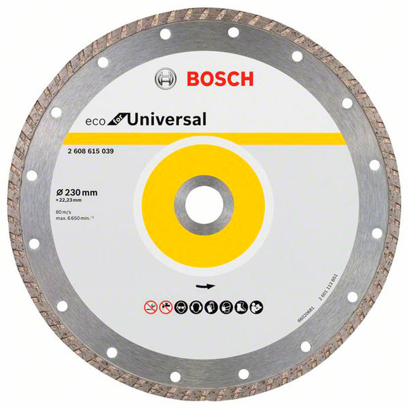 DIAMOND CUTTING DISC ON NON-METAL BOSCH 230x22.23 DIAMOND CUTTING DISC ON NON-METAL BOSCH 230x22.23