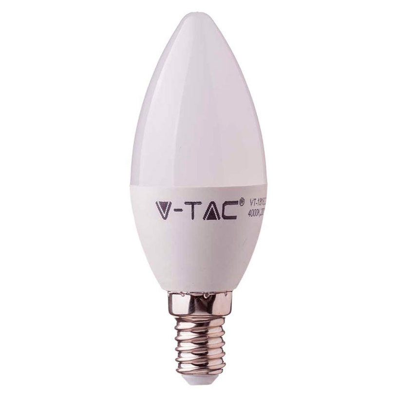 Светодиодна LED крушка V-TAC E14 5.5W 4000K 470LM СВЕЩ SMN Светодиодна LED крушка V-TAC E14 5.5W 4000K 470LM СВЕЩ SMN