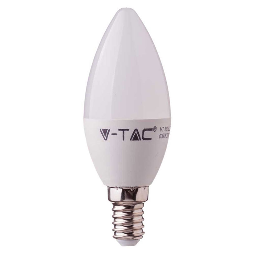 Светодиодна LED крушка V-TAC E14 5.5W 6400K 470LM СВЕЩ SMN Светодиодна LED крушка V-TAC E14 5.5W 6400K 470LM СВЕЩ SMN