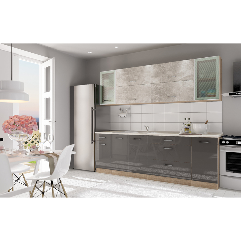 БЛОК КУХНЯ IRIM ALMOND 240 СМ. БЛОК КУХНЯ IRIM ALMOND 240 СМ.