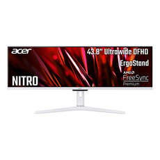 Monitor Nitro ACER XV431CPWMIIPHX UM.MX1EE.P01 0.280 мм, 178°/178°, IPS, 43.8 ", 111.0 см, 3840x1080, 120.00 Hz, HDMI, DisplayPort, БЯЛ Monitor Nitro ACER XV431CPWMIIPHX UM.MX1EE.P01 0.280 мм, 178°/178°, IPS, 43.8 ", 111.0 см, 3840x1080, 120.00 Hz, HDMI, DisplayPort, БЯЛ