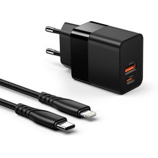 ЗАРЯДНО 220V XMART 20W TYPE-C+LIGHTNING ЗАРЯДНО 220V XMART 20W TYPE-C+LIGHTNING