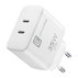 ЗАРЯДНО 220V 35W PD 2xTYPE-C WHITE APPLE ЗАРЯДНО 220V 35W PD 2xTYPE-C WHITE APPLE