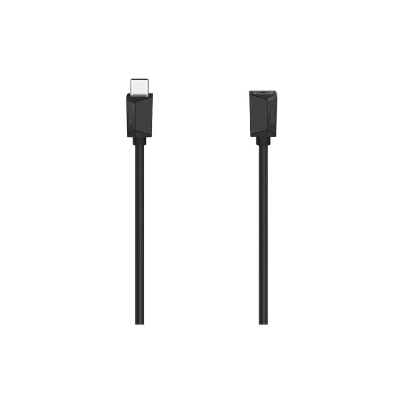 Двойно екраниран Кабел - удължител HAMA USB-C M/F 0.5 m 200782 за до 4K, до 5A, до 5 Gbps Двойно екраниран Кабел - удължител HAMA USB-C M/F 0.5 m 200782 за до 4K, до 5A, до 5 Gbps