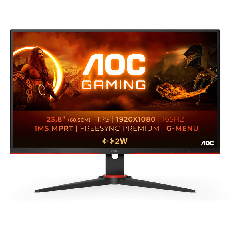 Монитор AOC 24G2SPAE/BK 0.274 мм, 178°/178°, IPS, 23.8 ", 60.5 см, 1920x1080, 165.00 Hz, 4.00 ms, HDMI, DisplayPort, ЧЕРЕН Монитор AOC 24G2SPAE/BK 0.274 мм, 178°/178°, IPS, 23.8 ", 60.5 см, 1920x1080, 165.00 Hz, 4.00 ms, HDMI, DisplayPort, ЧЕРЕН
