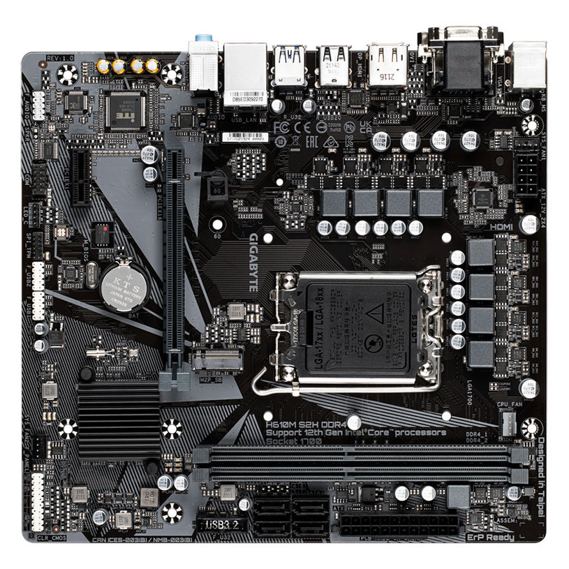 Main board GIGABYTE H610M-S2H LGA1700 GA-MB-H610M-S2H Main board GIGABYTE H610M-S2H LGA1700 GA-MB-H610M-S2H